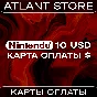 Карта оплаты Nintendo eShop на 10 USD $
