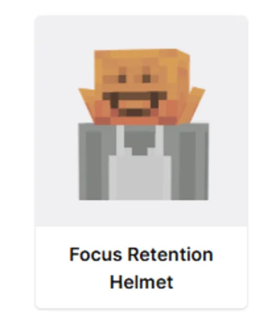 🔑Minecraft Focus Retention Helmet Key➤Java/Bedrock