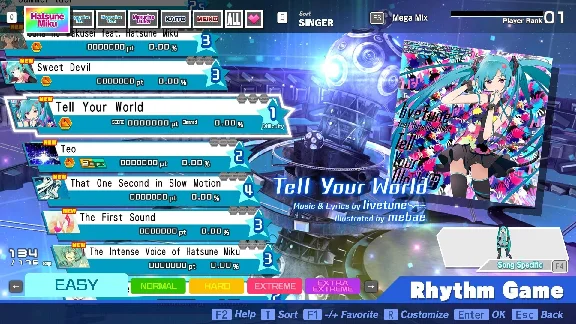 Hatsune Miku Project DIVA Mega Mix+ Steam Key Global