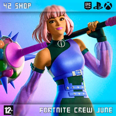 ПОДПИСКА💀FORTNITE CREW💀БОЕВОЙ ПРОПУСК💀1000 ВБ💀ВБАКС