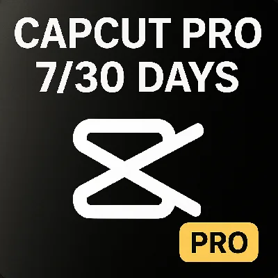🔥Capcut Pro Личный аккаунт ДОСТАВКА 7/30ДНЕЙ ✅