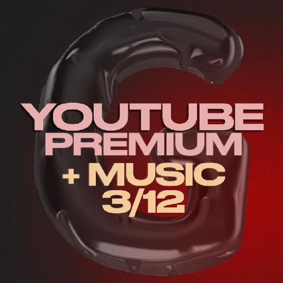 YOUTUBE PREMIUM + MUSIC - 3/12 - ON YOUR ACCOUNT