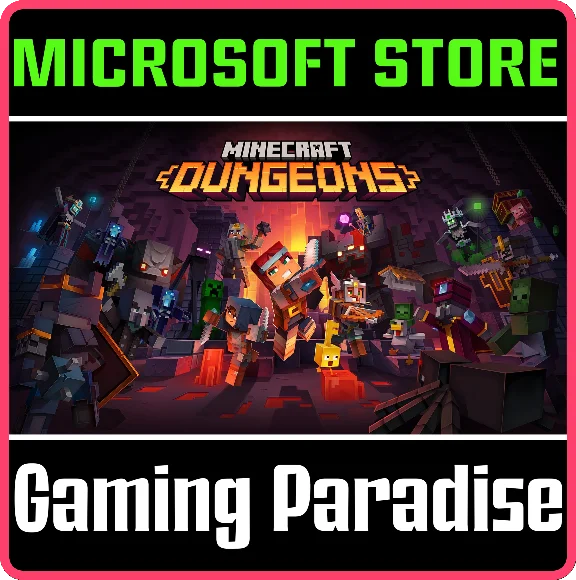 MINECRAFT DUNGEONS FOR WINDOWS + LAUNCHER PC (WIN) KEY/