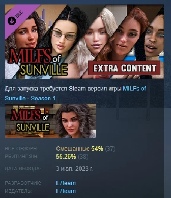 MILFs of Sunville - Extra content 💎 DLC STEAM РОССИЯ