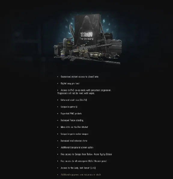 🔑Escape from Tarkov The Unheard Edition CD-Key LATAM