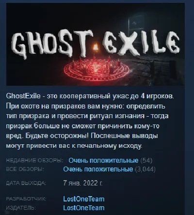 Ghost Exile 💎 АВТОДОСТАВКА STEAM РОССИЯ