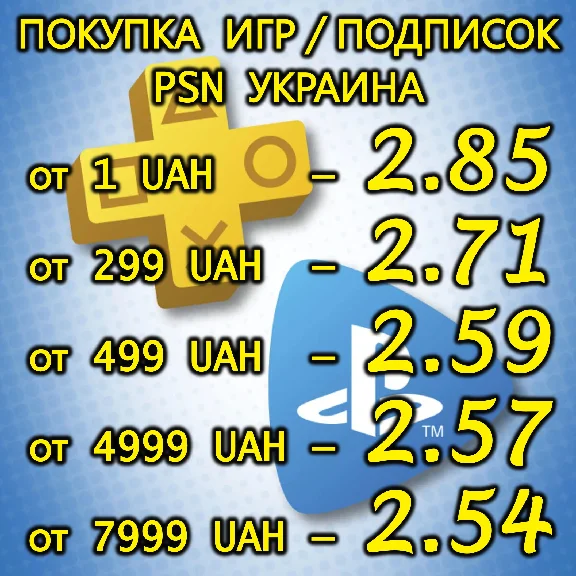 ПОКУПКА ИГР | ПОДПИСКА PSN УКРАИНА |ПОПОЛНЕНИЕ КОШЕЛЬКА