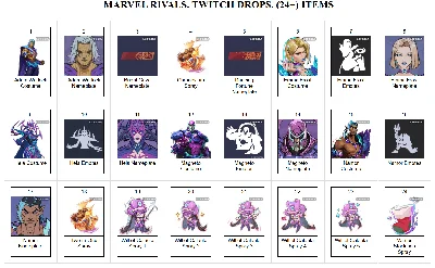 🔥Marvel Rivals✦TWITCH DROPS✦24+ СКИНОВ / ПРЕДМЕТОВ +🎁