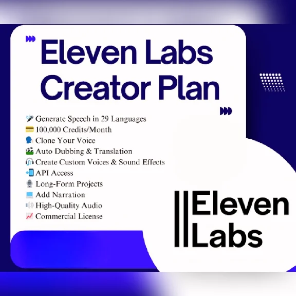 ElevenLabs.io Subscription to your account one year 🎁✨