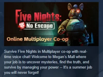 Five Nights: No Escape (VR Co-op) 💎 STEAM GIFT RUSSIA