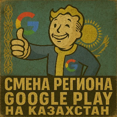 🌐Карта для смены региона Google Play на Казахстан🔥