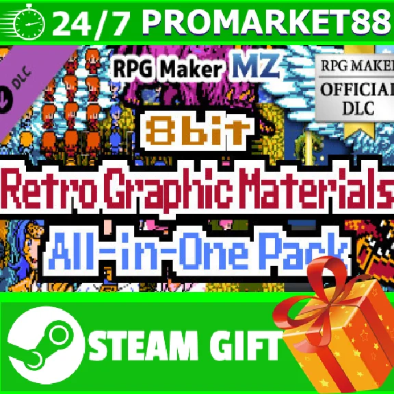 ⭐️ RPG Maker MZ 8bit Retro Graphic Materials All-in-One