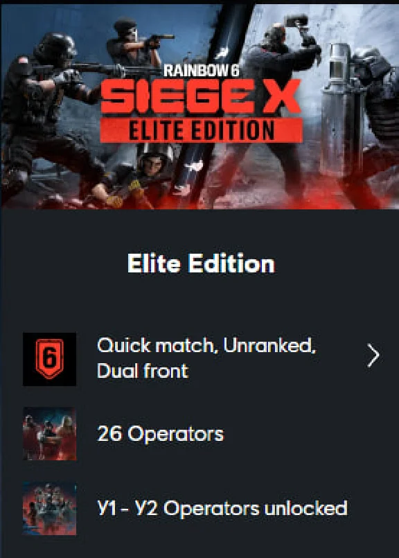 Tom Clancy´s Rainbow Six Siege X – Elite Edition UPLAY