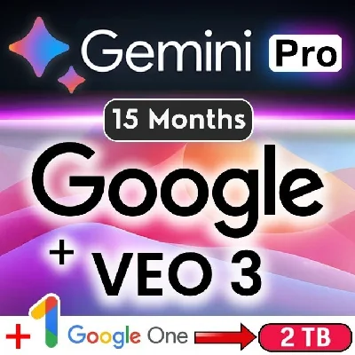 Google AI Gemini PRO--15 MONTHS-VEO3-PRIVATE ACCOUNT