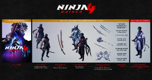 🟢🔥NINJA GAIDEN 4 DELUXE EDITION XBOX+ПК КЛЮЧ