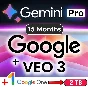 Google AI Gemini PRO —15 МЕСЯЦЕВ — VEO 3 — 1000кредиты✨