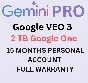 Google AI Gemini Pro| 15 months| PRIVATE AC| WARRANTY