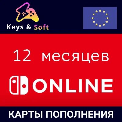 ✅Nintendo Switch Online🔥Gift Card -12 months 🇪🇺(EU)
