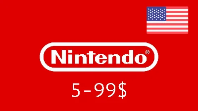 ✅Nintendo🔥Gift Card 10$—99$🔵(USA) [Оплата картой]