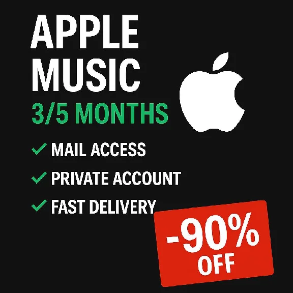 🎵 Apple Music Premium 1–12 Months | Mail Access 🔐 90%