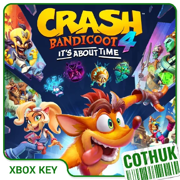 CRASH BANDICOOT 4: ITS ABOUT TIME XBOX X|S ONE KEY