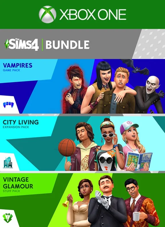 THE SIMS™ 4 BUNDLE - CITY LIVING, VAMPIRES, VINTAGE GLA