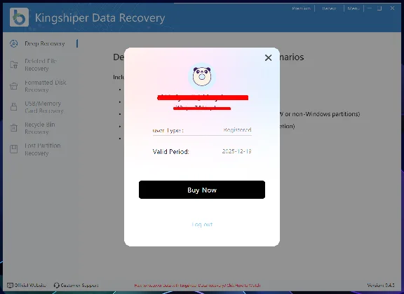 🔰 Kingshiper Data Recovery 🔑 6 Month Account 🚀