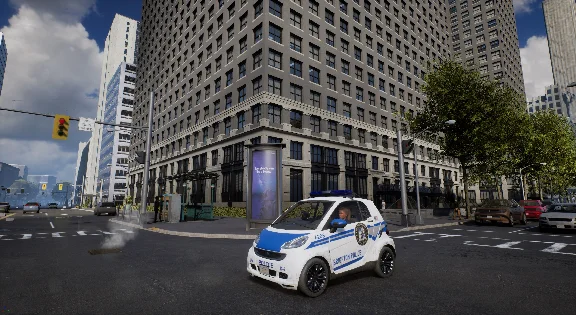 POLICE SIMULATOR: PATROL OFFICERS: COMPACT POLICE VEHIC