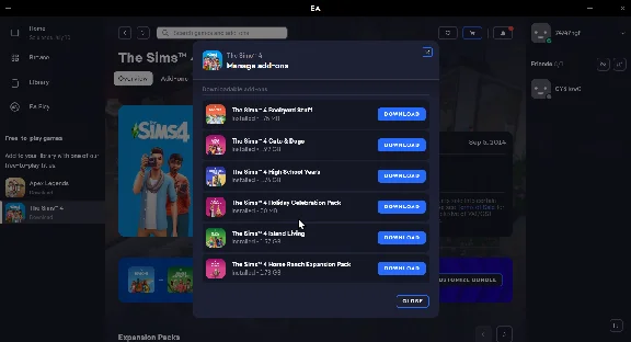 THE SIMS 4 + 6 ADDITIONS PC/MAC CHANGE MAIL