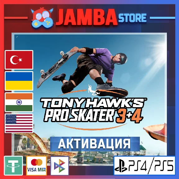 Tony Hawk´s Pro Skater 3+4 | PS4/PS5 | Region selection