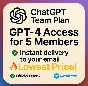 ChatGPT Team Plan Access | GPT-4 | Add Up to 5 Members