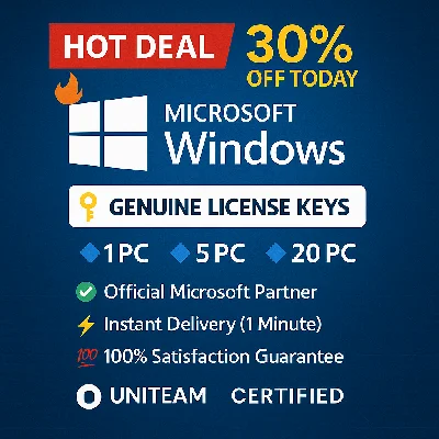 Windows 10-11 Pro/Home 1PC-5PC-20PC Microsoft Partner