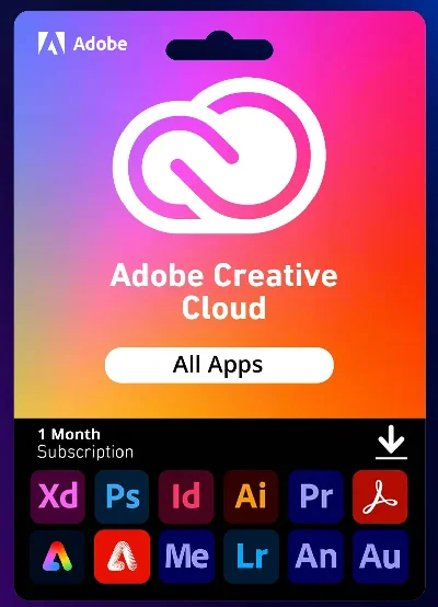 ADOBE CREATIVE CLOUD - КЛЮЧ НА 1 МЕСЯЦ