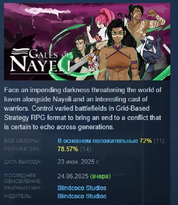 Gales of Nayeli STEAM GIFT RUSSIA 🇷🇺