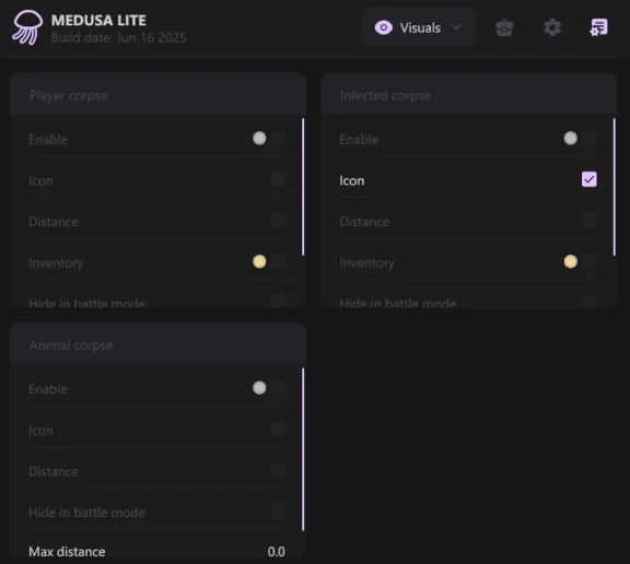 Buy Medusa Lite cheat for DayZ game with Wallhack, ESP