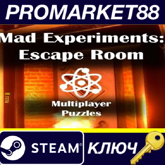 ⭐ Mad Experiments: Escape Room EU PC Steam Key 🔑EUROPE