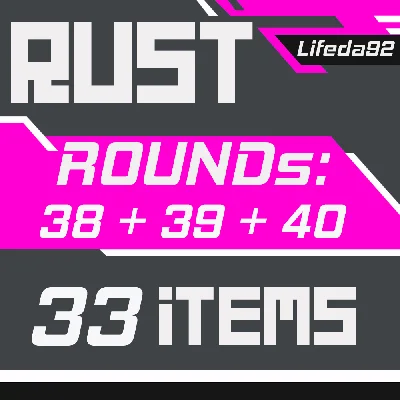 🔥 RUST SKINS✦TWITCH DROPS✦Round 38+39+40✦ 33 ITEMS +🎁