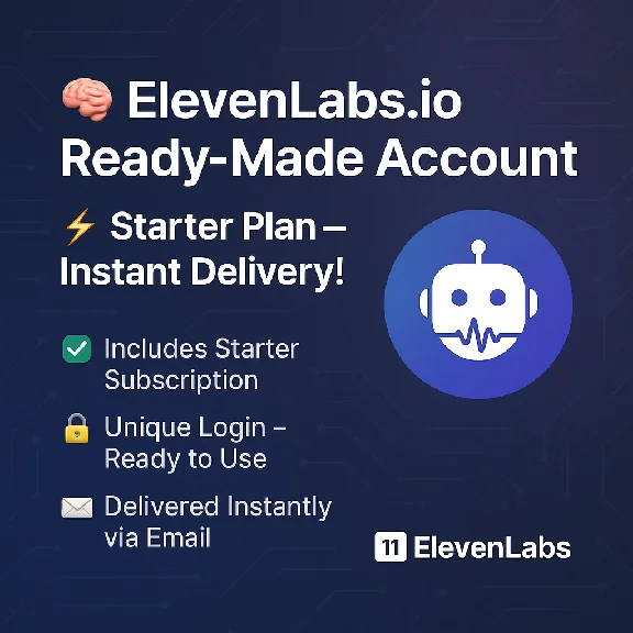 ✨ Account Eleven Labs Starter INSTANT! ElevenLabs.io