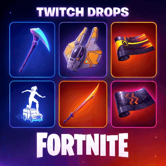 FORTNITE | ТВИЧ ДРОПС | 25 ПРЕДМЕТОВ/СКИНЫ/ОБЕРТКИ