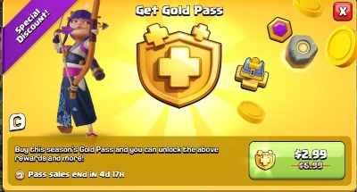 Акция «Золотой пропуск Clash of Clans»