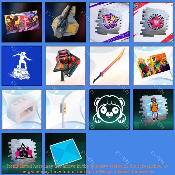💎Fortnite🎉Twitch Drops📢14 items + 🎁