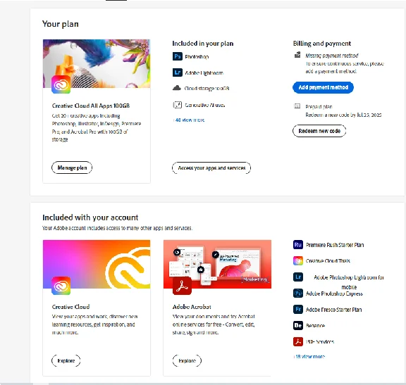 ADOBE CREATIVE CLOUD 1/3 MONTHS KEY🔑GLOBAL/AUTO