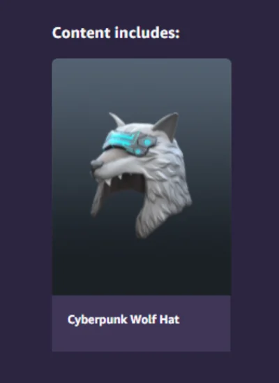 ⭐️ Roblox: Cyberpunk Wolf Hat Drop #1 🔑