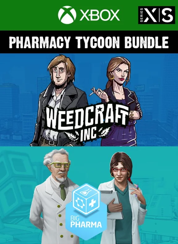 WEEDCRAFT INC & BIG PHARM PHARMACY TYCOON BUNDLE XBOX K