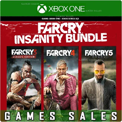 ✅❤️FAR CRY INSANITY BUNDLE(3+4+5)❤️XBOX ONE|XS🔑KEY✅