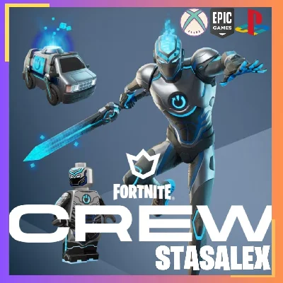 🚀FORTNITE CREW 1 MONTH⭐BATTLE PASS 1000 V-BUCKS🚀