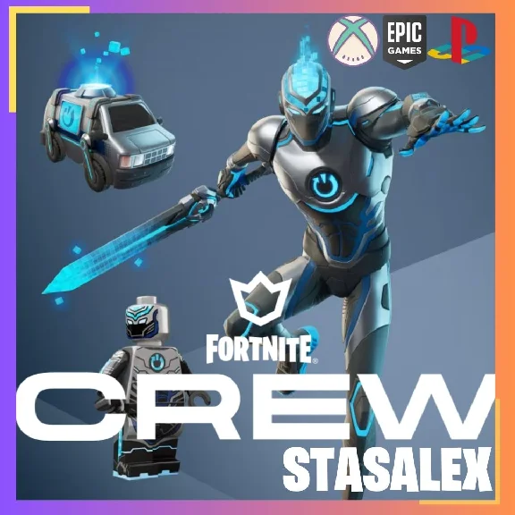 🚀FORTNITE CREW 1 MONTH⭐BATTLE PASS 1000 V-BUCKS🚀