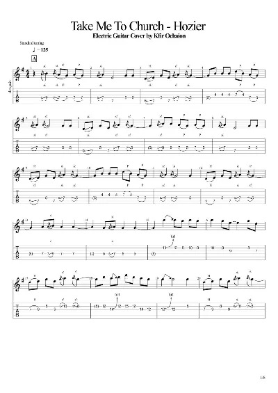 Tabs Kfir Ochaion - Hozier - Take Me To Church