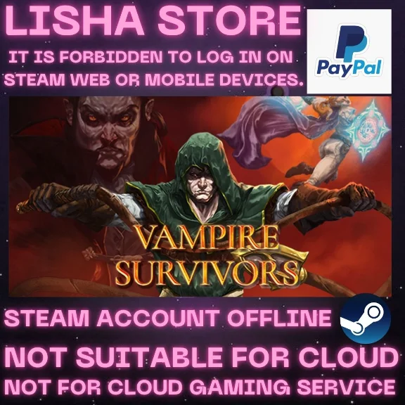 Vampire Survivors Steam Offline For 90 days