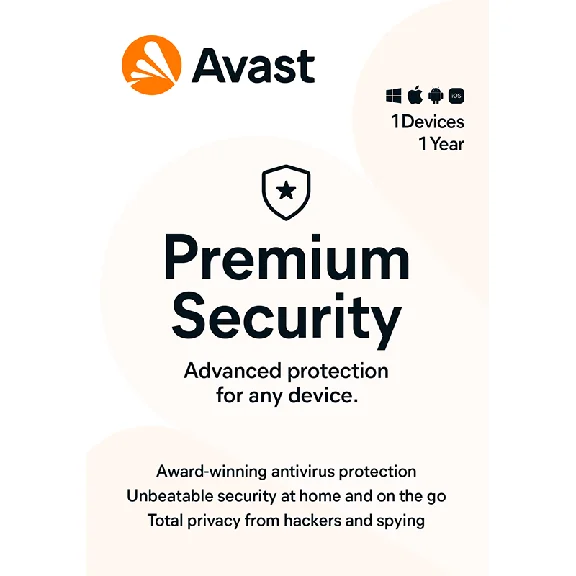 Avast Premium Security 1 Year 5 Devices Code